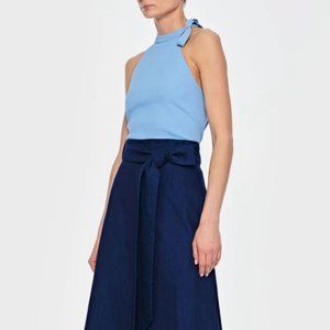 Tiby Drape Halter Top Size 12
